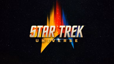 Star Trek 60th Anniversary image featuring the Star Trek Universe logo against a star-filled background.